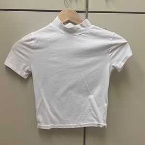 Popular 21 plain white tee - S